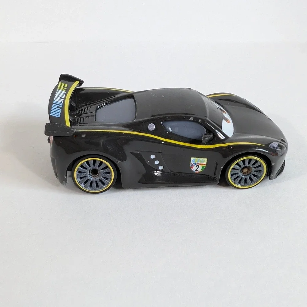 Disney Pixar Cars Mattel Lewis Hamilton World Grand Prix Diecast Black Toy Car